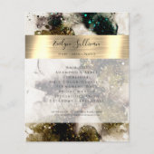 Olivgrün-grüner Flyer (Vorne)