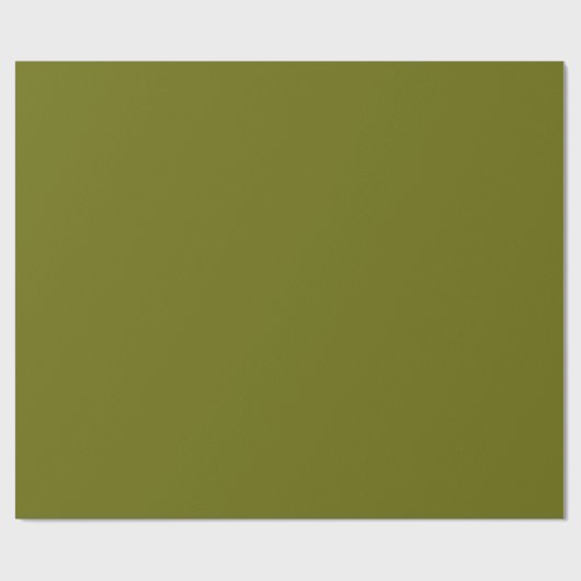 Olivgrün in fester Farbe Geschenkpapier (Flach)