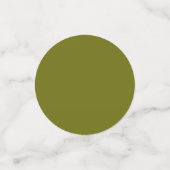 Olivgrün in fester Farbe Konfetti (Klein Vorderseite)