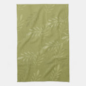 Olivgrün Lässig oder formell botanisch Geschirrtuch (Vertikal)