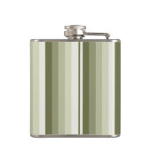 Olivgrün-Schattenstreifen Flachmann (Rückseite)