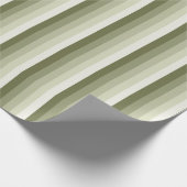 Olivgrün-Schattenstreifen Geschenkpapier (Ecke)