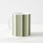 Olivgrün-Schattenstreifen Kaffeetasse (Vorderseite Links)