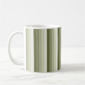 Olivgrün-Schattenstreifen Kaffeetasse (Links)