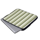 Olivgrün-Schattenstreifen Laptopschutzhülle (Vorne Knopf)