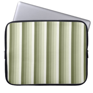 Olivgrün-Schattenstreifen Laptopschutzhülle