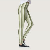 Olivgrün-Schattenstreifen Leggings (Rechts)