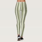 Olivgrün-Schattenstreifen Leggings (Rückseite)