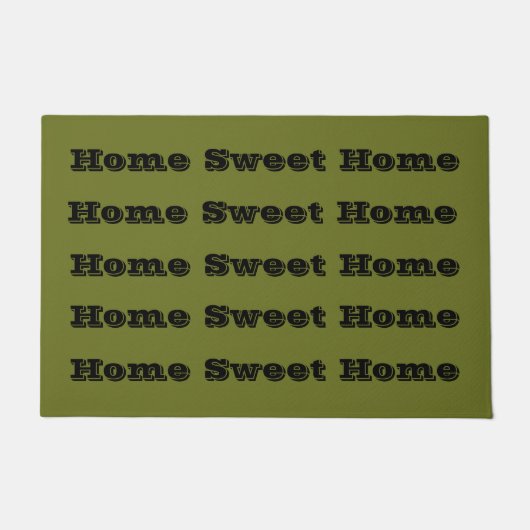 Olivgrün Solid Color Fußmatte (Vorderseite)