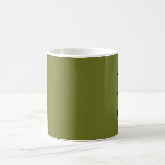 Olivgrün Solid Color Kaffeetasse (Mittel)