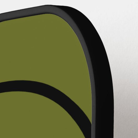 Olivgrün Solid Color Pickleball Schläger (Linke Seite)