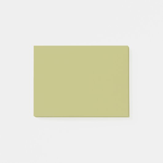 Olivgrün Solid Color Post-it Klebezettel (Vorderseite)