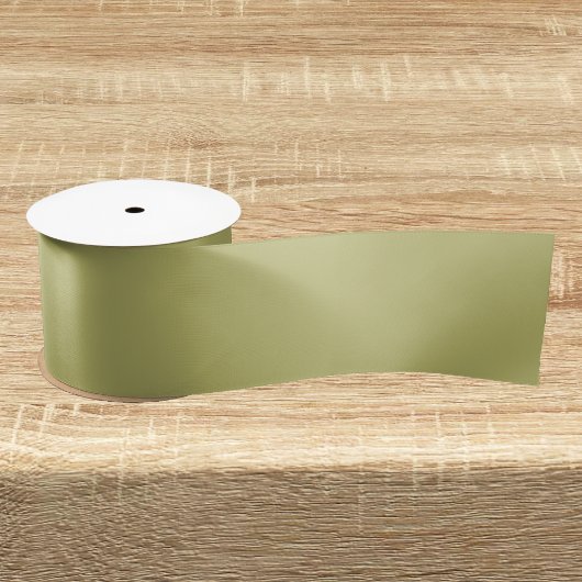 Olivgrün Solid Color Satinband