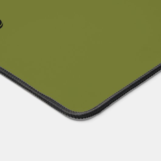 Olivgrün Solid Color Schreibtischunterlage (Ecke)