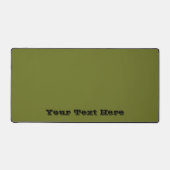 Olivgrün Solid Color Schreibtischunterlage (Vorderseite)