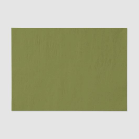 Olivgrün Solid Color Seidenpapier (Vorderseite)