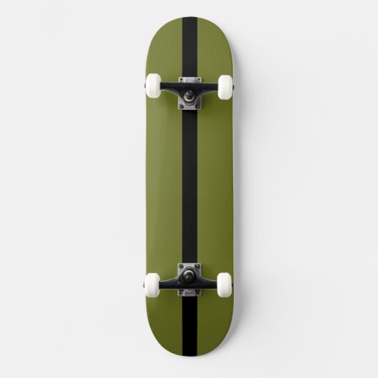 Olivgrün Solid Color Skateboard (Vorderseite)