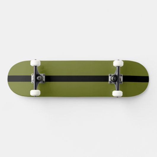 Olivgrün Solid Color Skateboard (Horizontal)