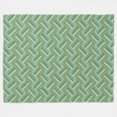 Olivgrün Streifen Fleecedecke (Vorderseite (Horizontal))