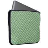 Olivgrün Streifen Laptopschutzhülle (Vorne Rechts)