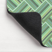 Olivgrün Streifen Mousepad (Ecke)