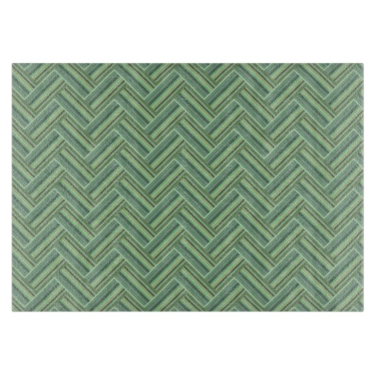 Olivgrün Streifen Schneidebrett (Vorderseite)