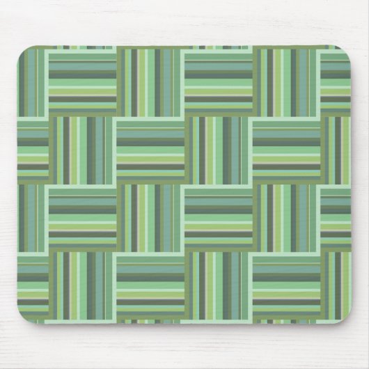 Olivgrün Streifen Webmuster Mousepad (Vorne)