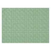 Olivgrün Streifen Webmuster Tischdecke (Vorderseite (Horizontal))