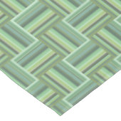 Olivgrün Streifen Webmuster Tischdecke (Schrägansicht)