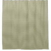 Olivgrün und Tan Thin Streifen Duschvorhang (Vorderseite)