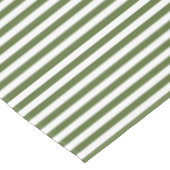 Olivgrün und Weiß Tischdecke (Schrägansicht)