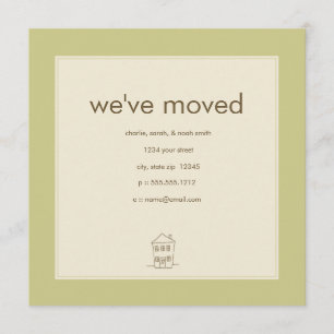 olivgrüne bewegliche Mitteilung Ankündigung