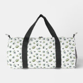 Olivgrüne Blätter Wasserfarben-Blumenmuster Duffle Bag (Vorderseite)