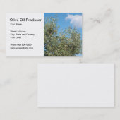 Olivgrüne Erdölproduzent-Visitenkarte Visitenkarte (Vorne/Hinten)