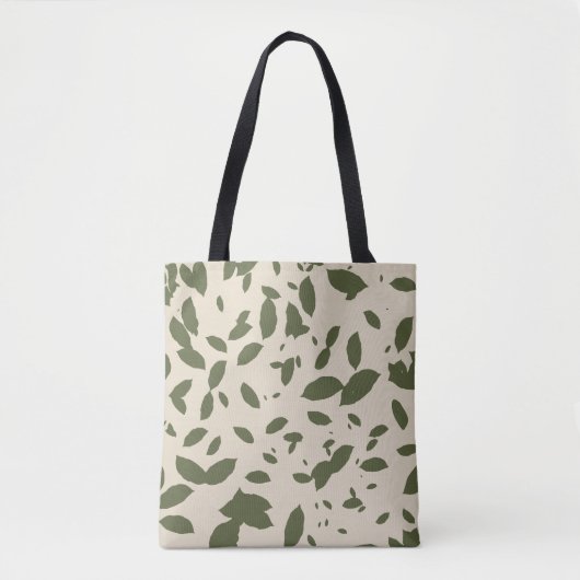 Olivgrüne Herbstlaub-Farben Tasche (Vorderseite)