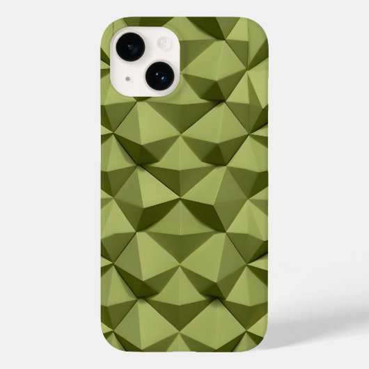 Olivgrüne iPhone-Hülle Minimalistisches Modernes D Case-Mate iPhone Hülle (Rückseite)