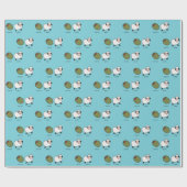 Olivgrüne Mutterschaf-Liebe-Wortspiele Geschenkpapier (Flach)