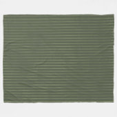 Olivgrüne Nadelstreifen Fleecedecke (Vorderseite (Horizontal))
