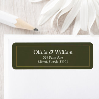 Olivgrüne Pfauenpalmen-Hochzeit