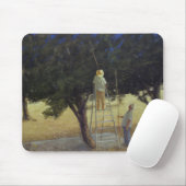 Olivgrüne Pflücker 1985 Mousepad (Mit Mouse)