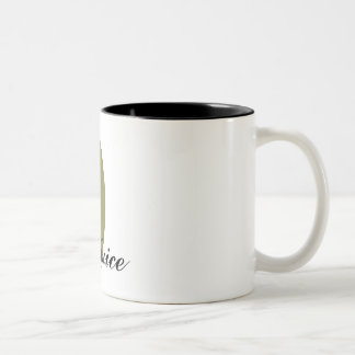 Olivgrüne Saft-Kaffee-Tasse Zweifarbige Tasse