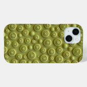 Olivgrüne Spiral-iPhone-Hülle im matten Stil Case-Mate iPhone Hülle (Rückseite (Horizontal))