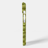 Olivgrüne Spiral-iPhone-Hülle im matten Stil Case-Mate iPhone Hülle (Rückseite / Links)