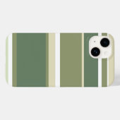 Olivgrüne Streifen Case-Mate iPhone Hülle (Rückseite (Horizontal))