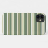 Olivgrüne Streifen Case-Mate iPhone Hülle (Rückseite (Horizontal))