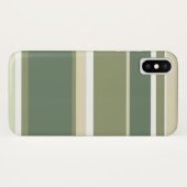 Olivgrüne Streifen Case-Mate iPhone Hülle (Rückseite (Horizontal))