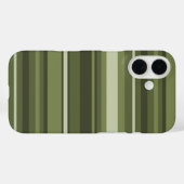Olivgrüne Streifen Case-Mate iPhone Hülle (Rückseite (Horizontal))