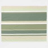 Olivgrüne Streifen Fleecedecke (Vorderseite (Horizontal))