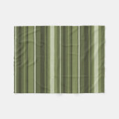 Olivgrüne Streifen Fleecedecke (Vorderseite (Horizontal))