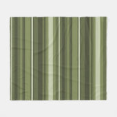 Olivgrüne Streifen Fleecedecke (Vorderseite (Horizontal))